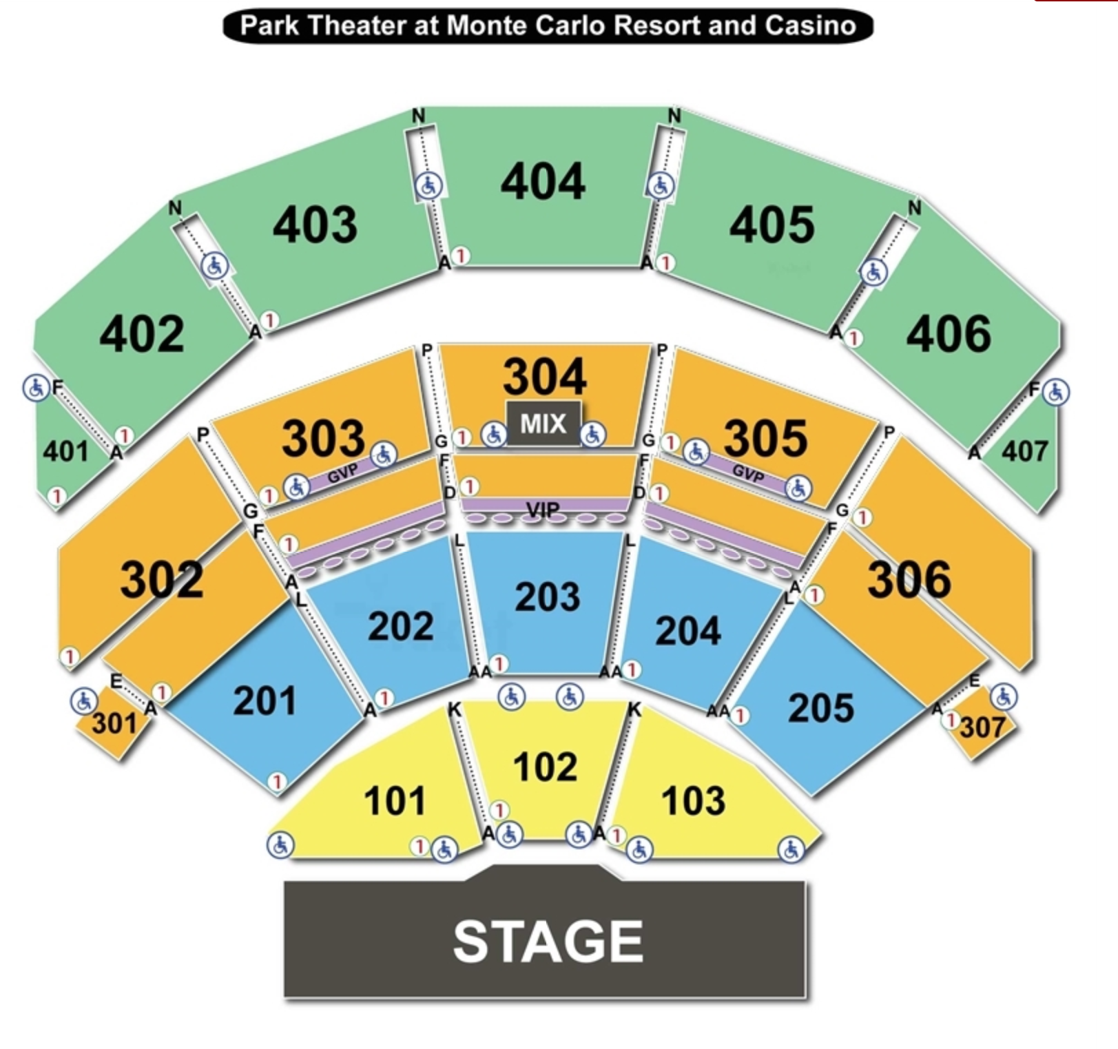 Stratosphere Theater Seating Chart