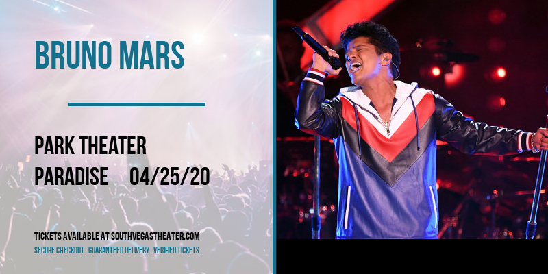 Bruno Mars at Park Theater tickets Bruno Mars at Park Theater