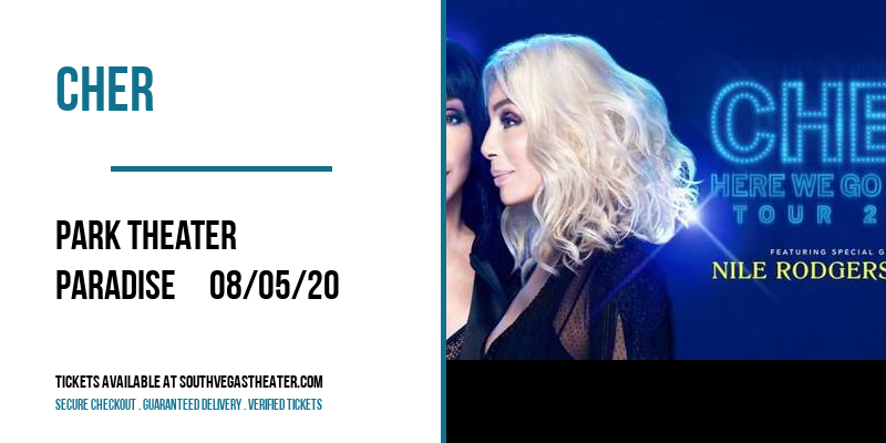 Cher at Park Theater tickets Cher at Park Theater