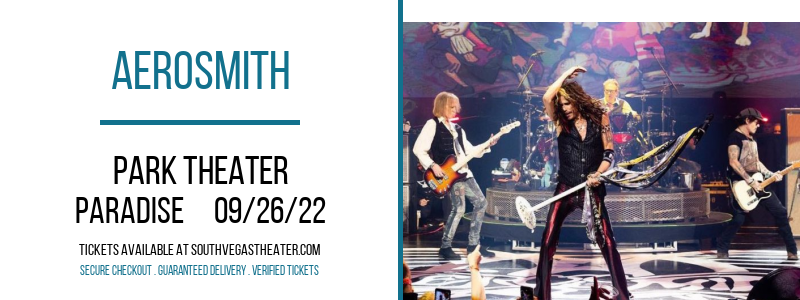 Aerosmith at Park Theater tickets Aerosmith at Park Theater