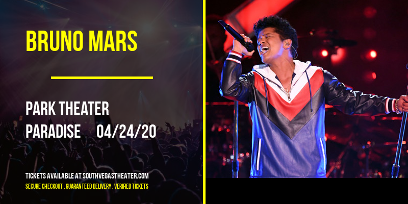 Bruno Mars at Park Theater tickets Bruno Mars at Park Theater