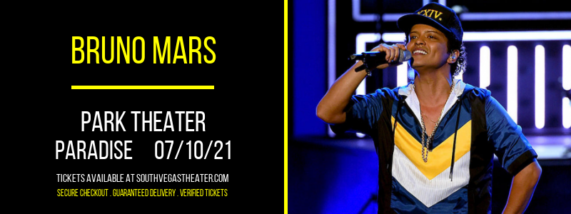 Bruno Mars at Park Theater tickets Bruno Mars at Park Theater