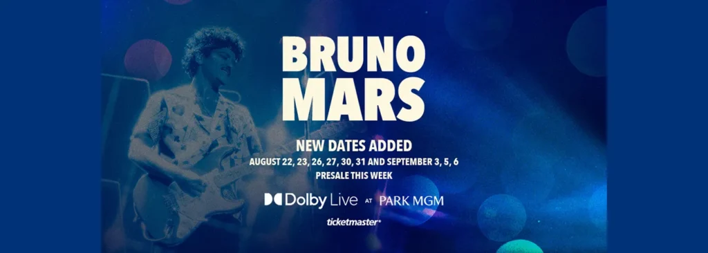 Bruno Mars at Dolby Live at Park MGM
